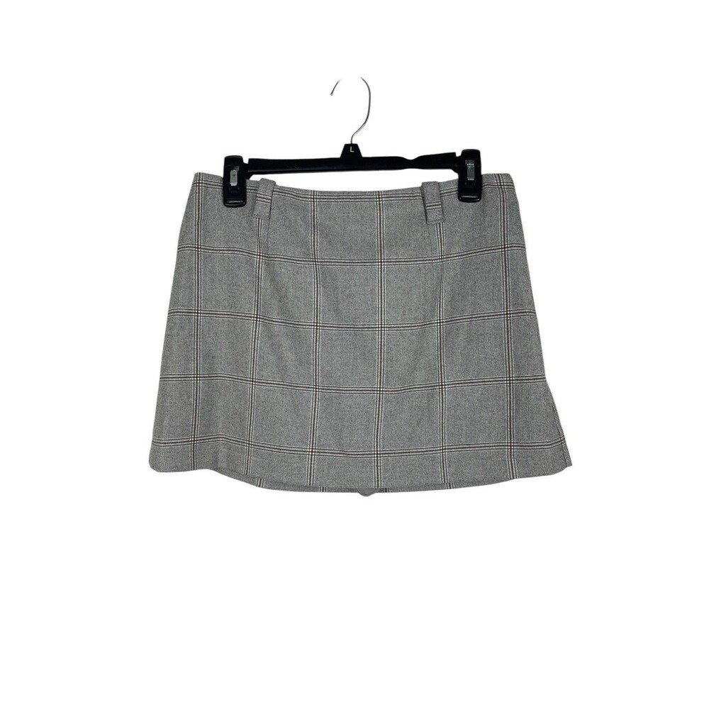 Abercrombie & Fitch Gray Plaid Mini Skirt